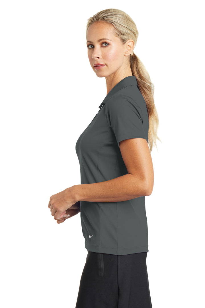 Anthracite Nike Women's Dri-FIT Vertical Mesh Polo. 637165