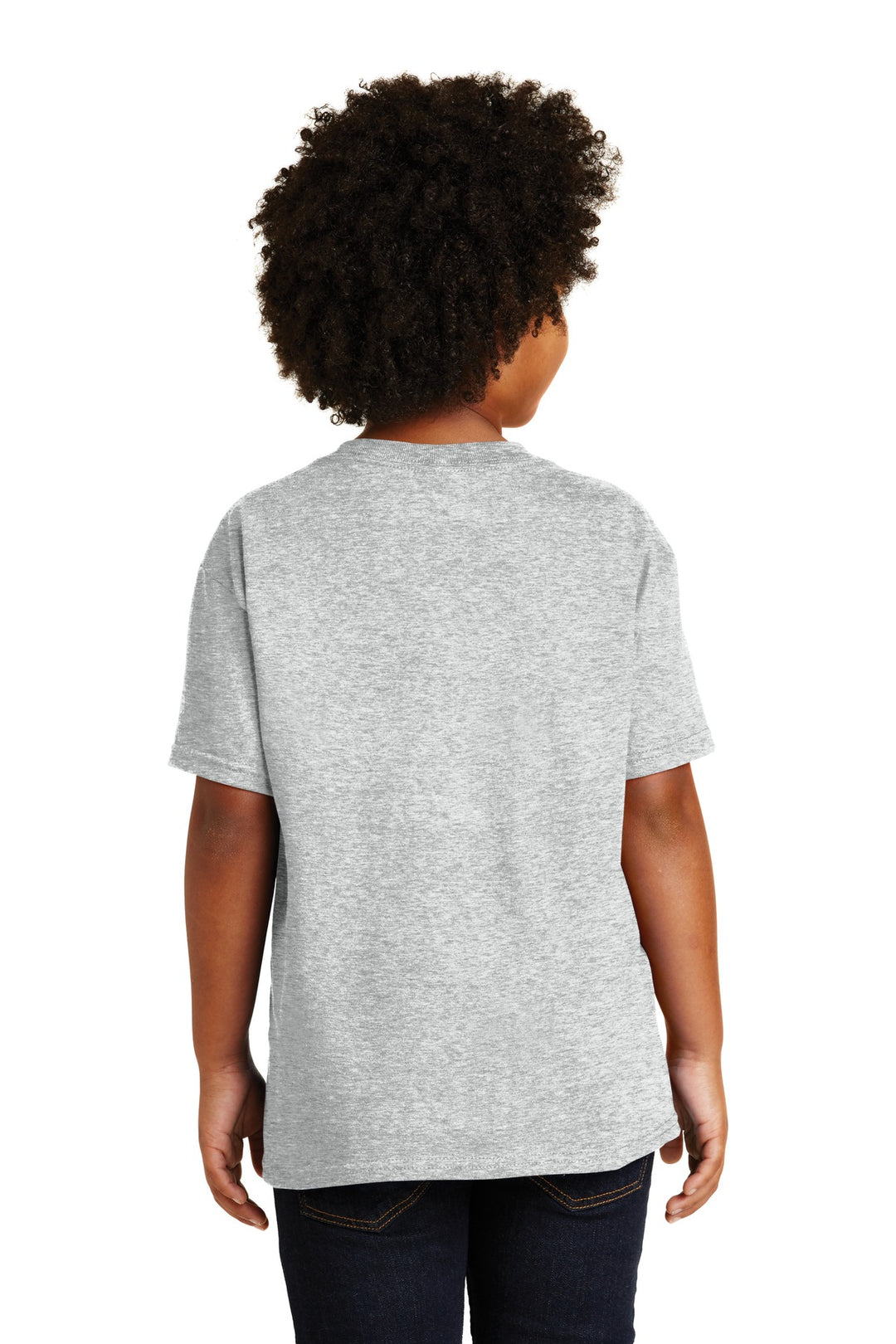 Ash Gildan - Youth Heavy Cotton 100% Cotton T-Shirt. 5000B