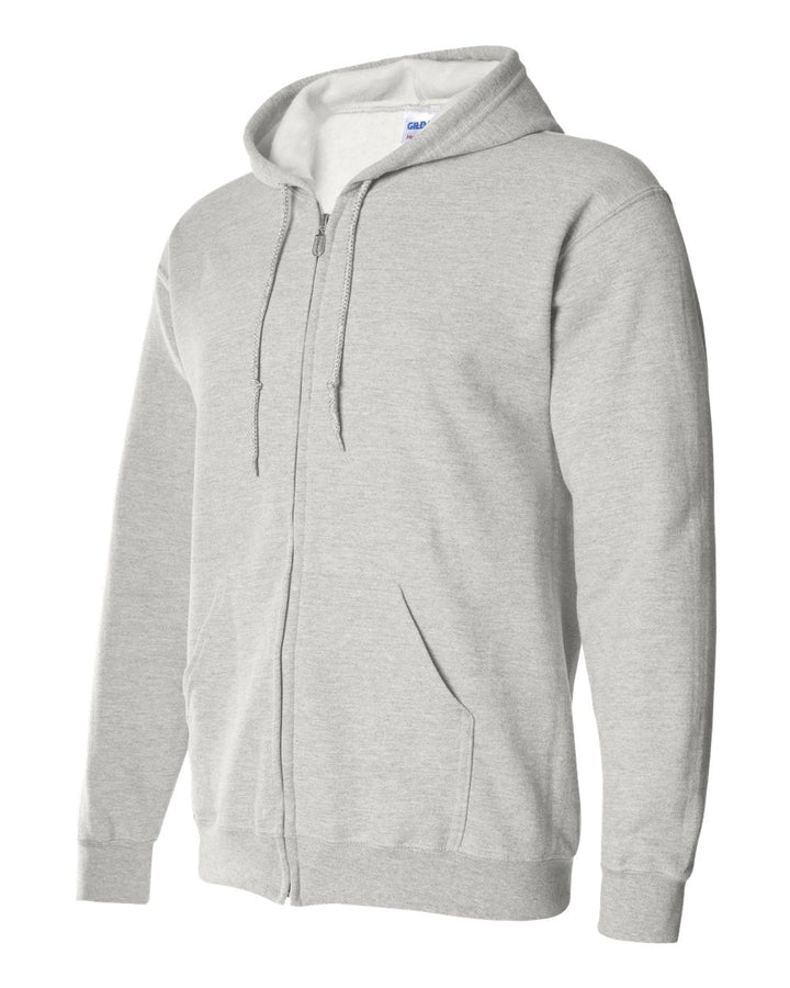 Ash Heavy Blend™ Full-Zip Hooded Sweatshirt - 18600