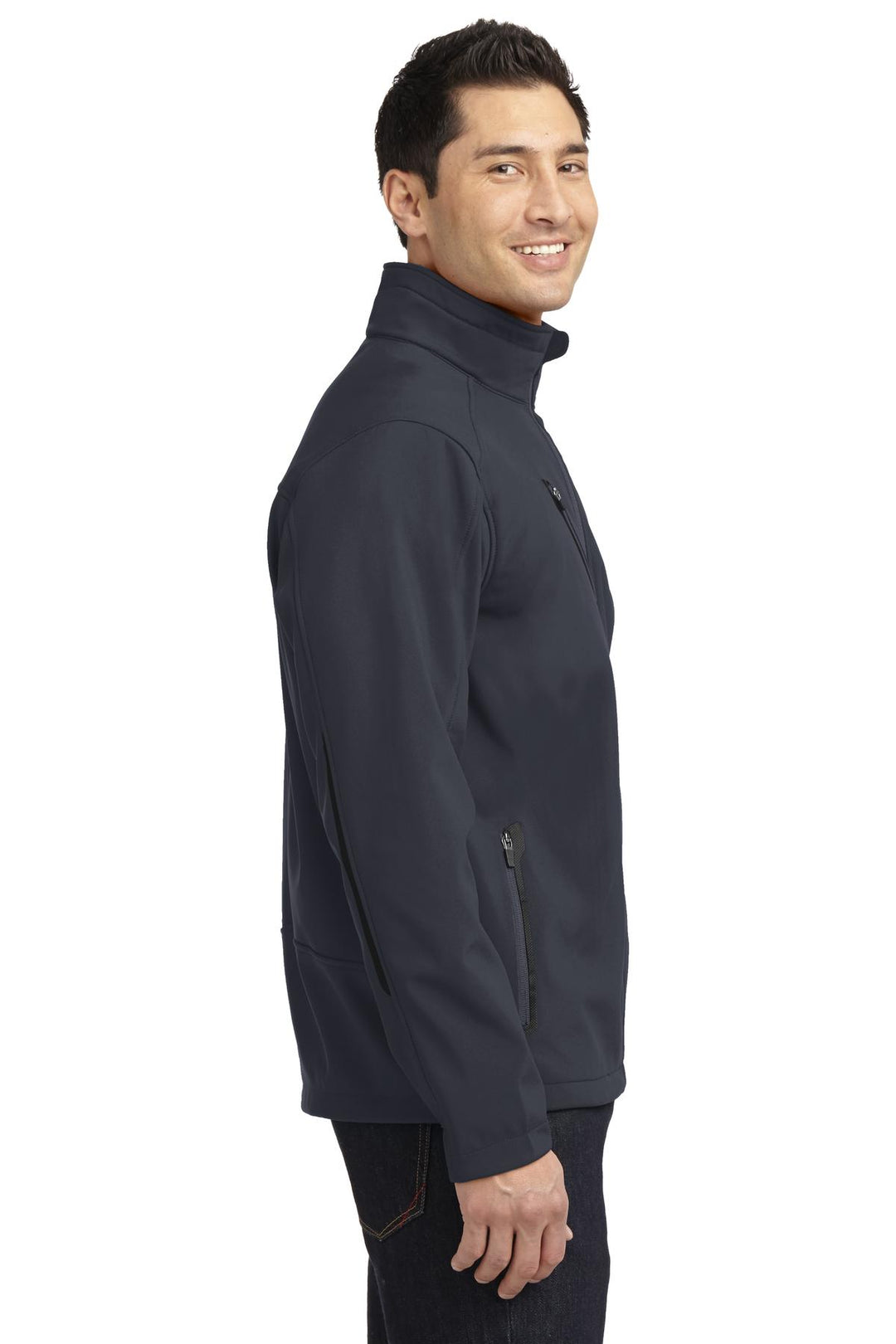 Batlshp Grey Port Authority Welded Soft Shell Jacket. J324