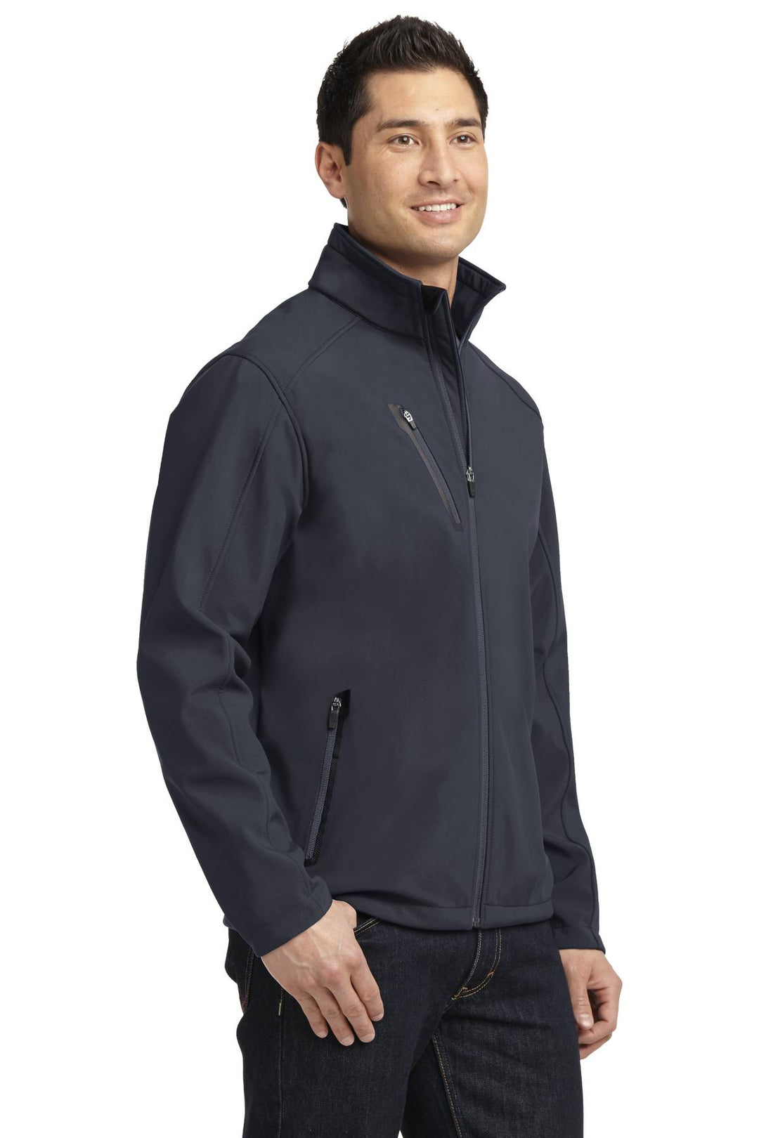 Batlshp Grey Port Authority Welded Soft Shell Jacket. J324