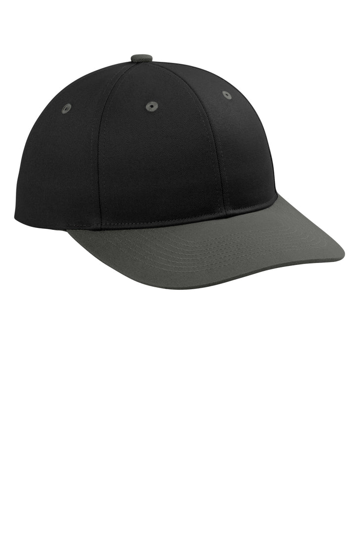 Bk/GyStl Port Authority Snapback Cap C408