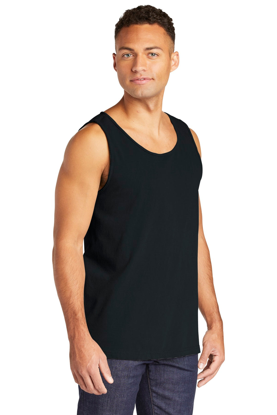 Black COMFORT COLORS Heavyweight Ring Spun Tank Top. 9360