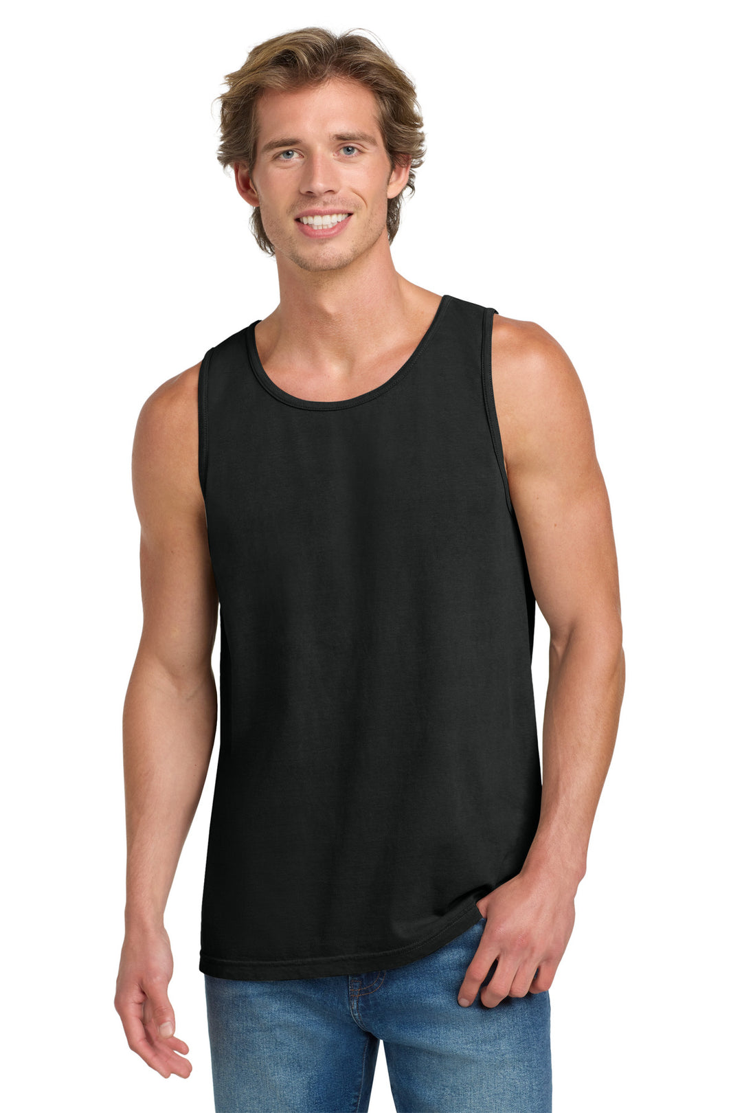 Black COMFORT COLORS Heavyweight Ring Spun Tank Top. 9360