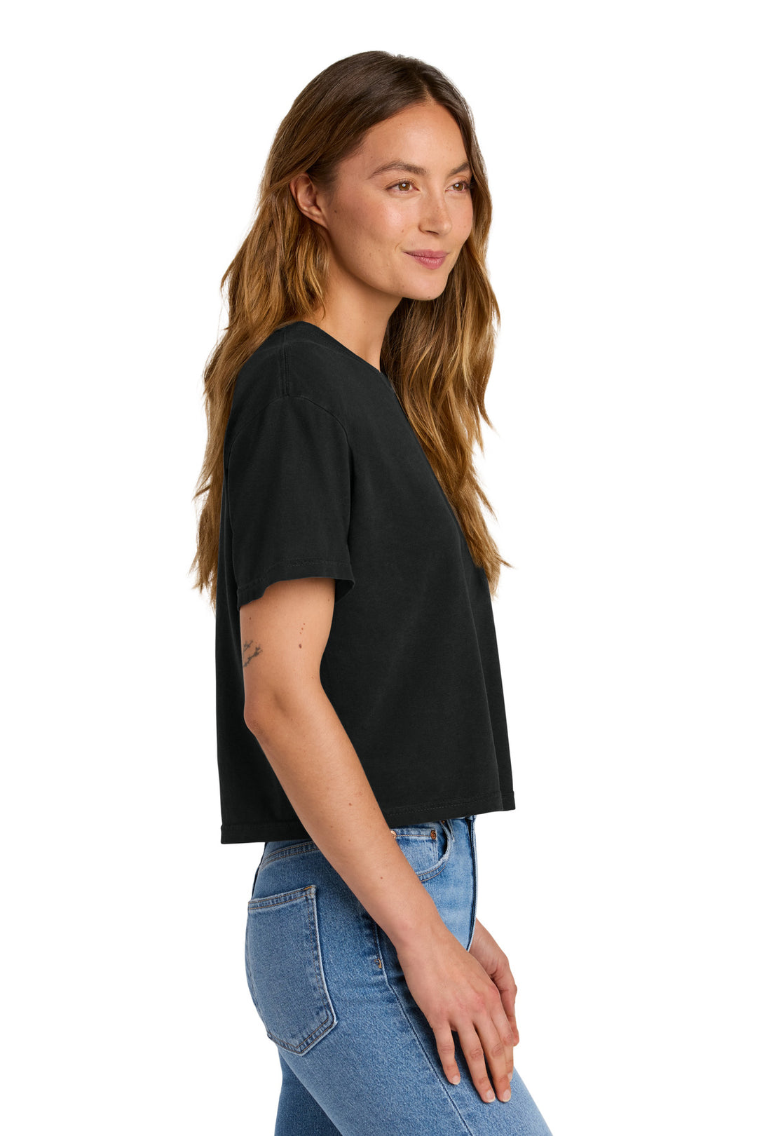 Black Comfort Colors Women's Heavyweight Boxy Tee 3023CL