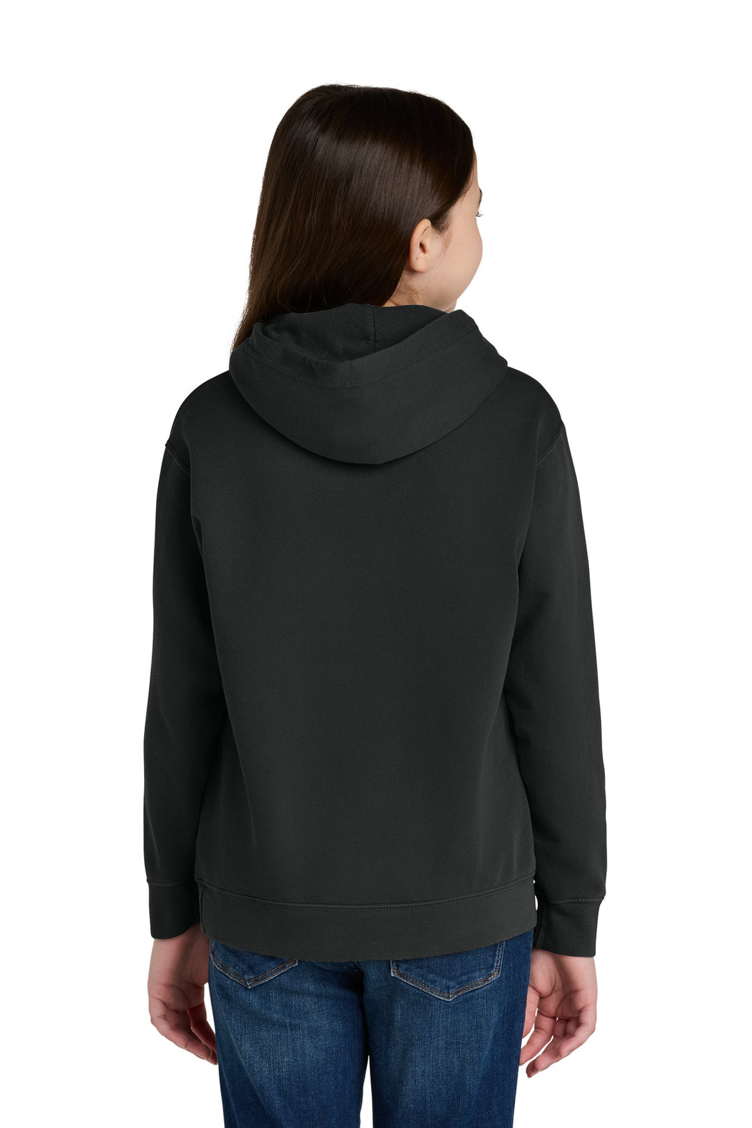 Black Comfort Colors Youth Lightweight Hooded Sweatshirt 1467Y