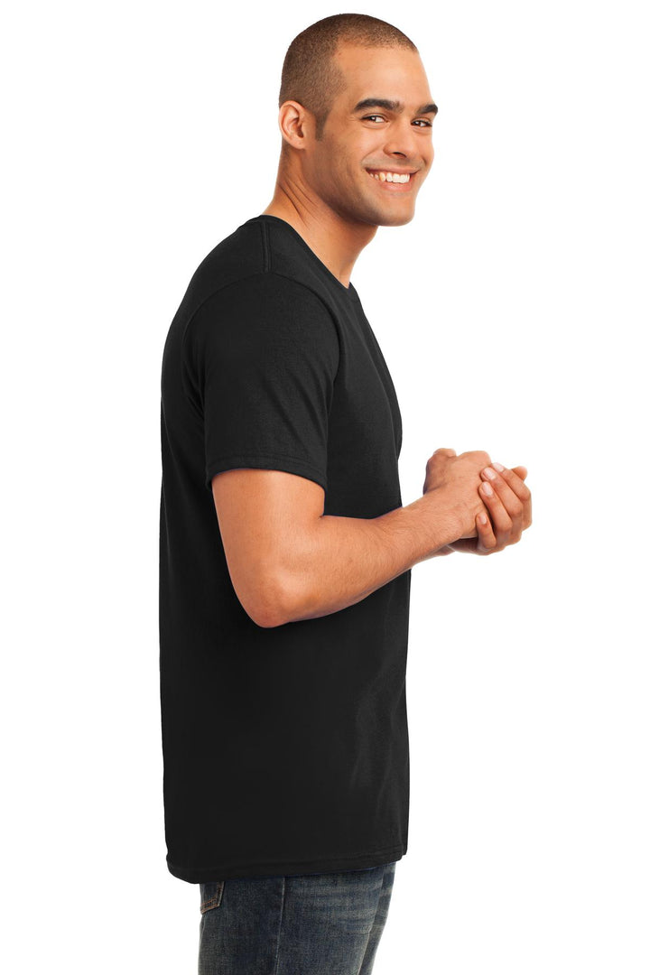 Black Gildan 100% Ring Spun Cotton T-Shirt. 980