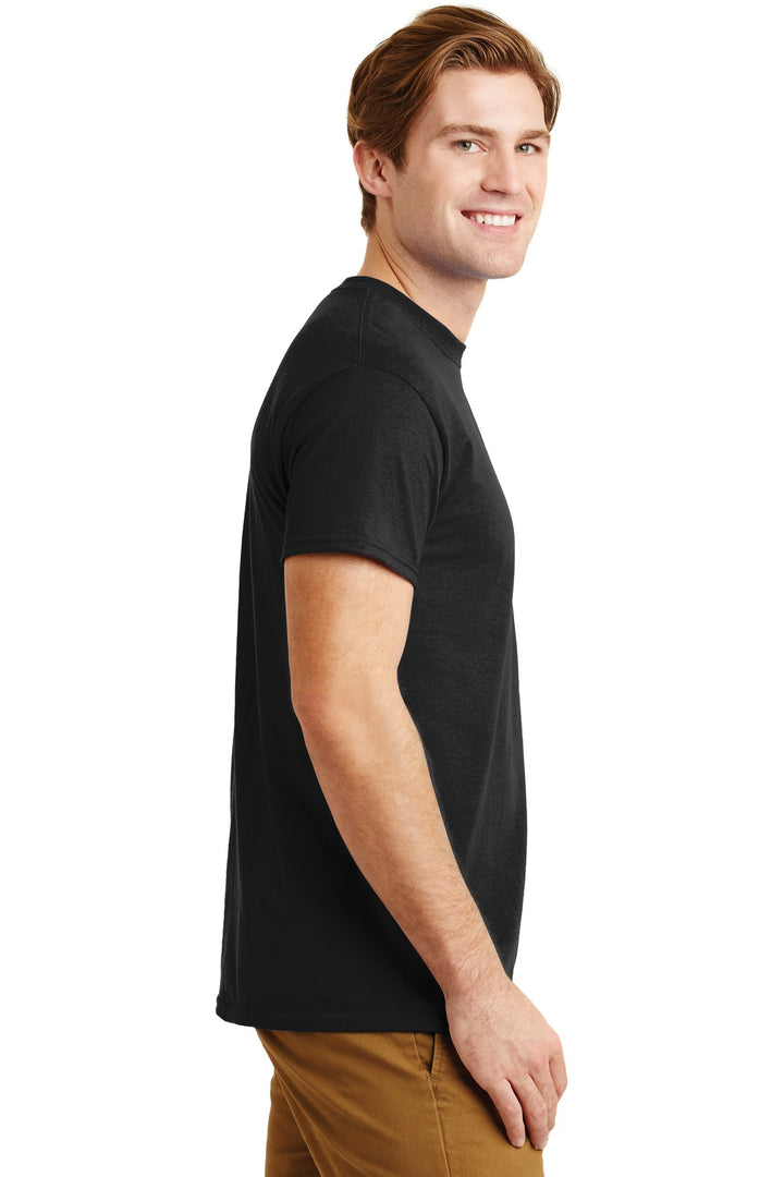 Black Gildan - DryBlend 50 Cotton/50 Poly Pocket T-Shirt. 8300
