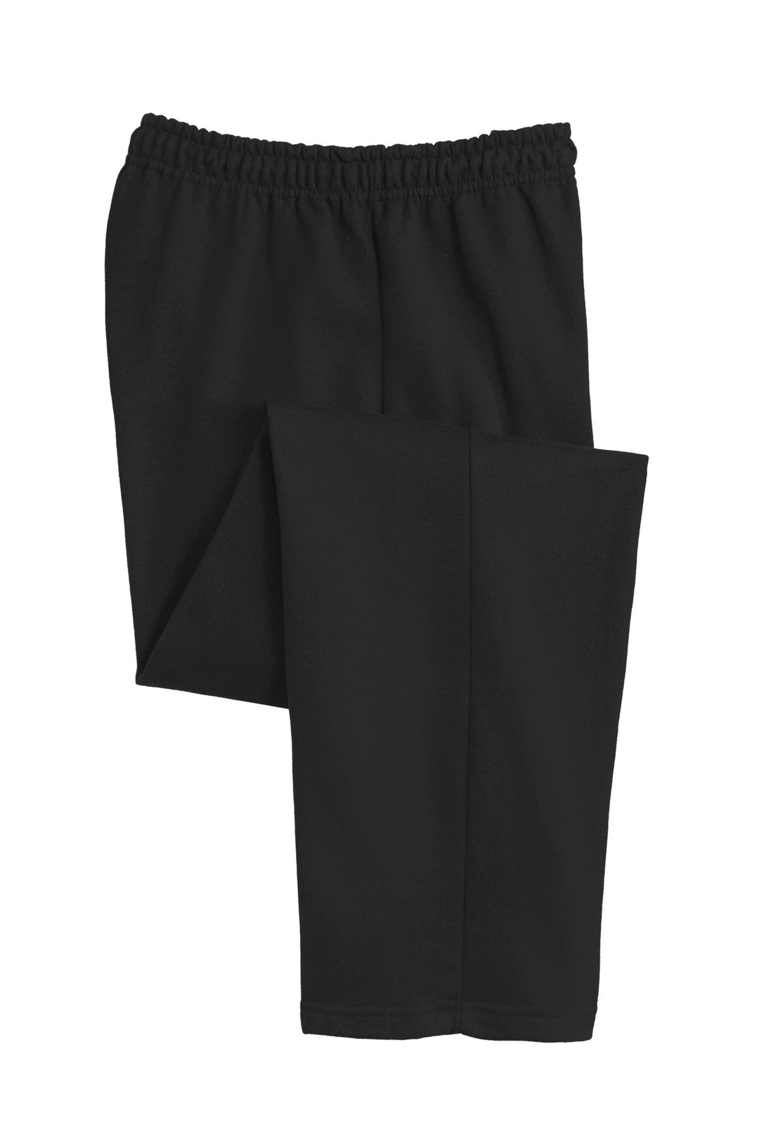 Black Gildan Heavy Blend Open Bottom Sweatpant. 18400