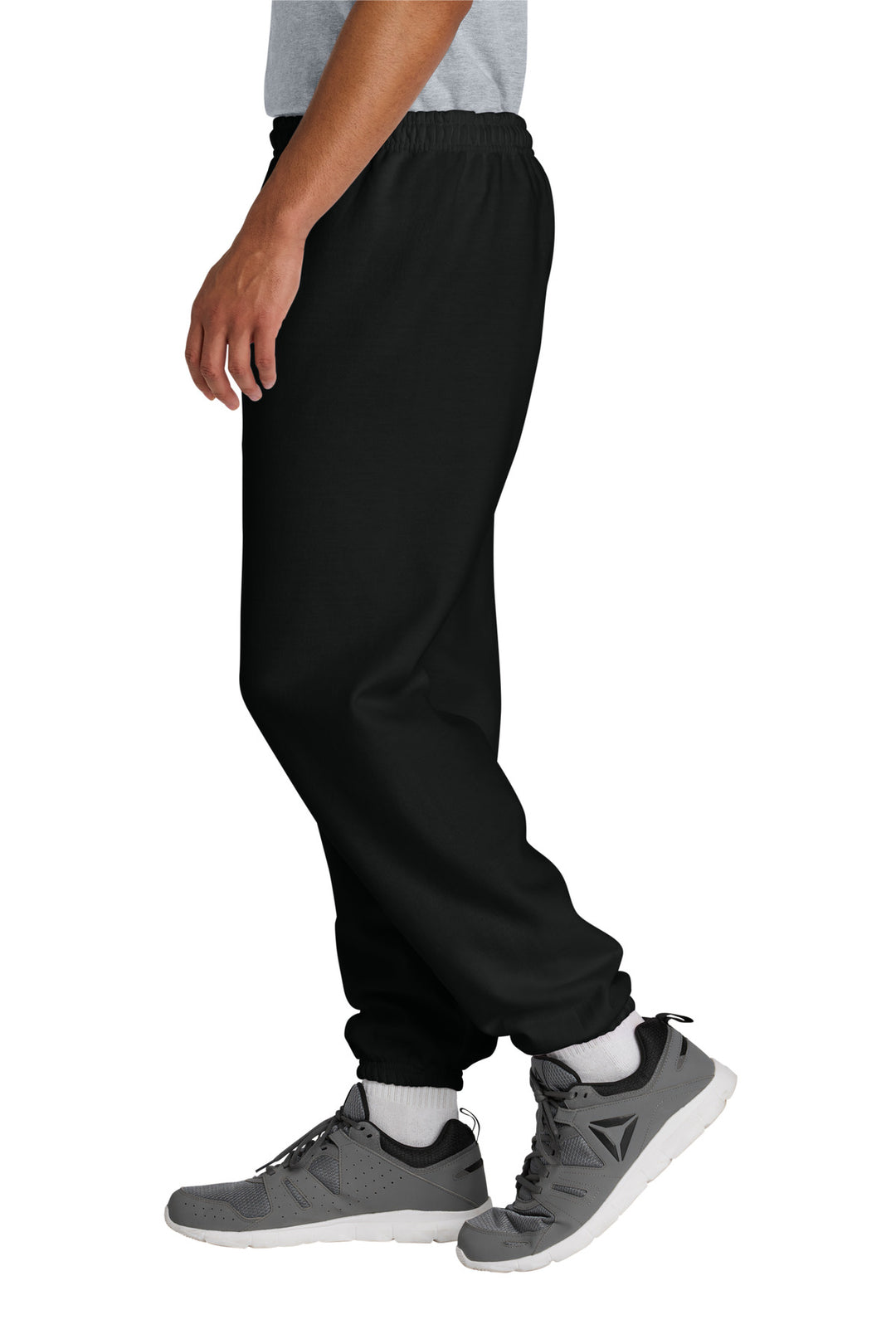 Black Gildan Heavy Blend Sweatpant. 18200