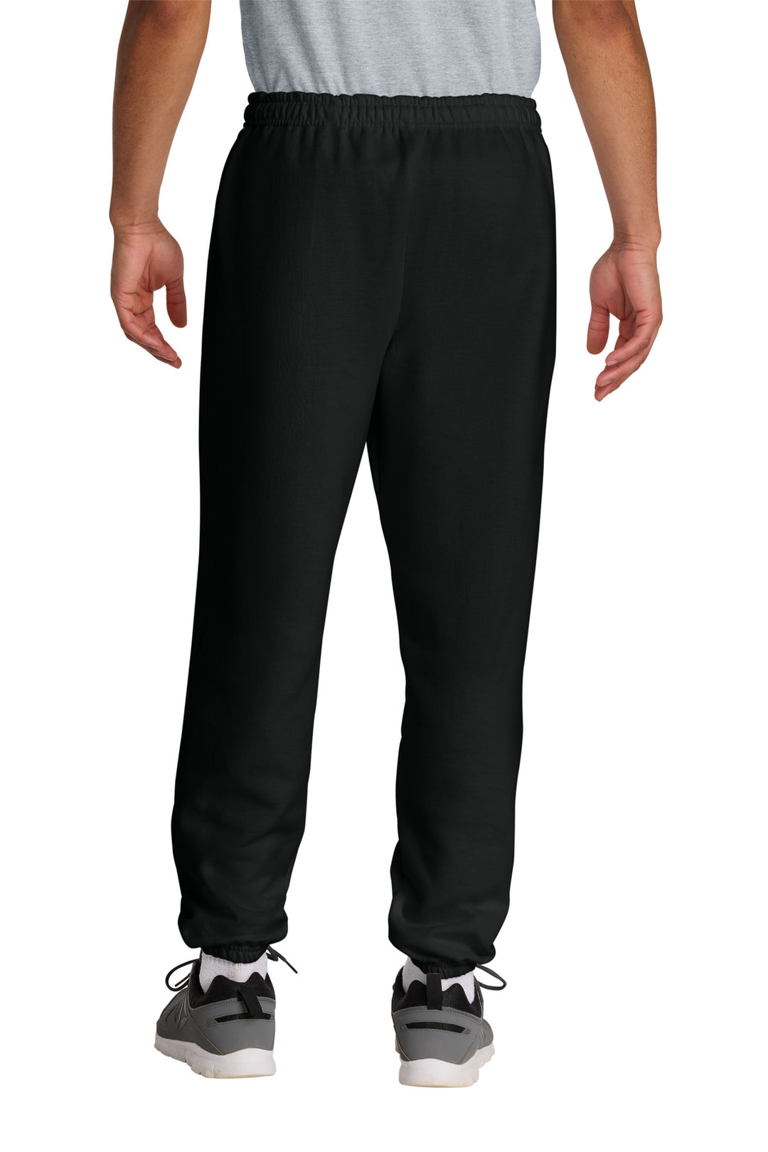 Black Gildan Heavy Blend Sweatpant. 18200