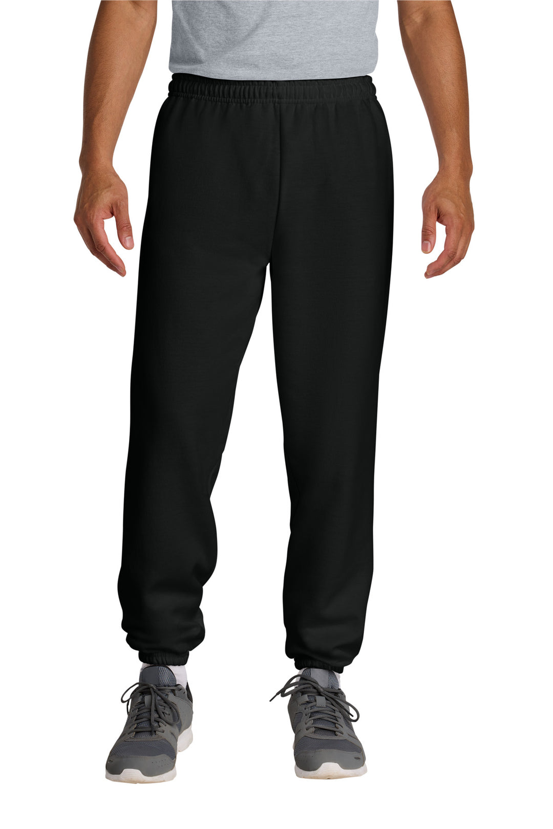 Black Gildan Heavy Blend Sweatpant. 18200