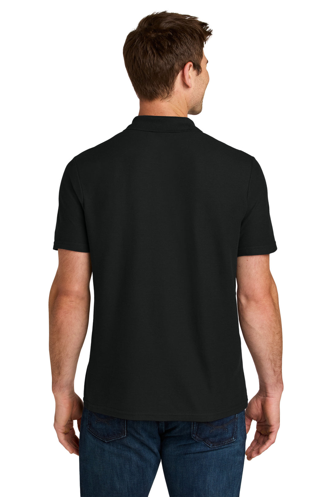 Black Gildan Softstyle Pique Polo 64800