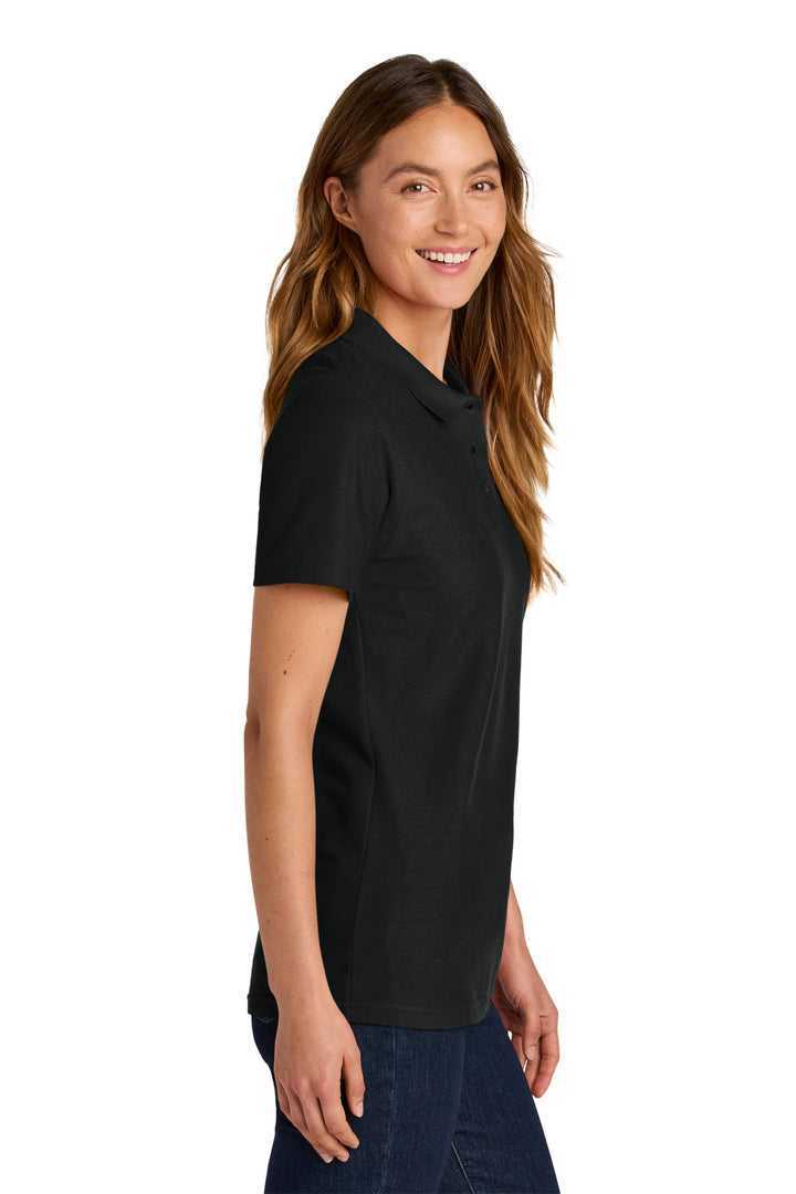 Black Gildan Softstyle Women's Pique Polo 64800L