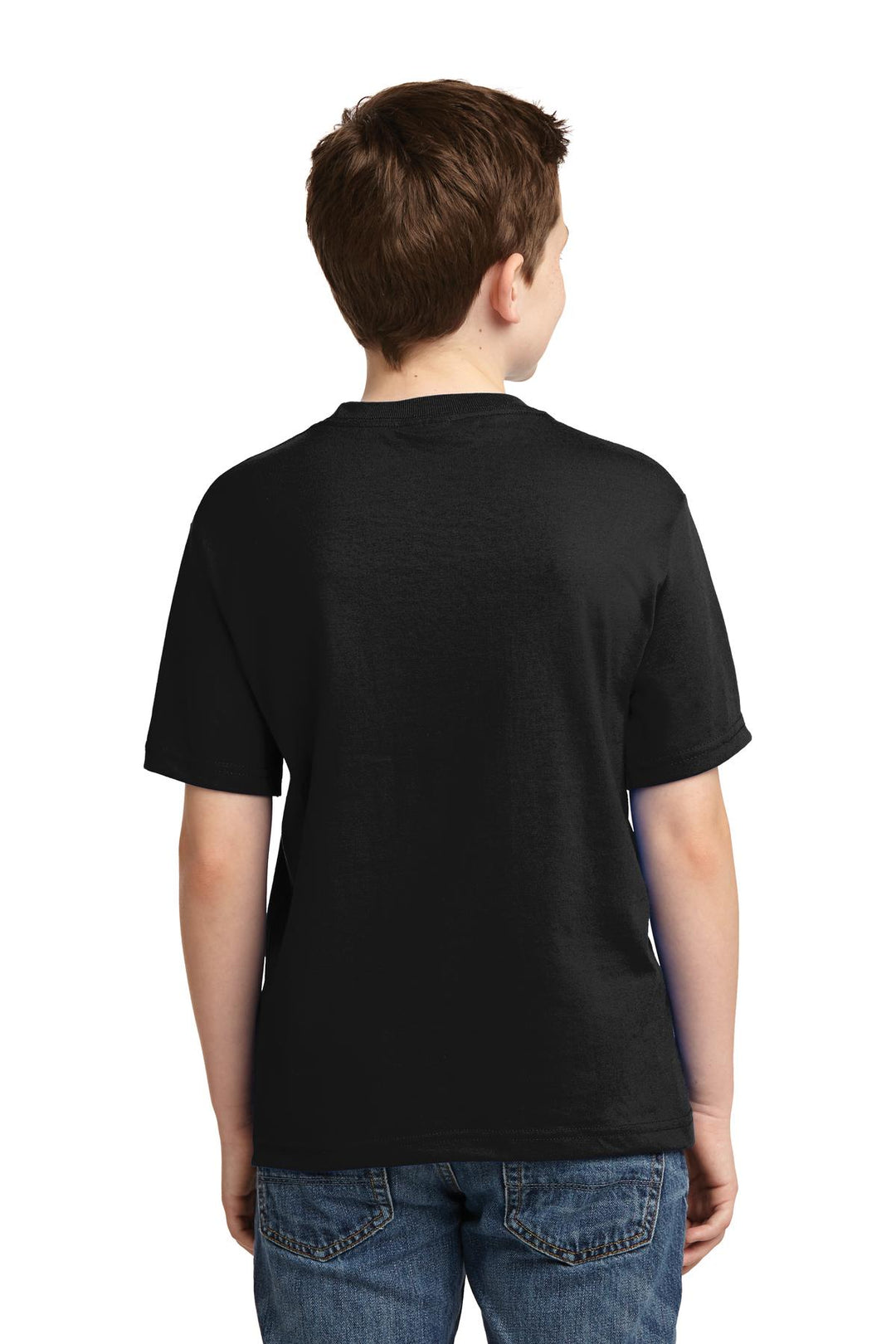 Black Jerzees - Youth Dri-Power 50/50 Cotton/Poly T-Shirt. 29B