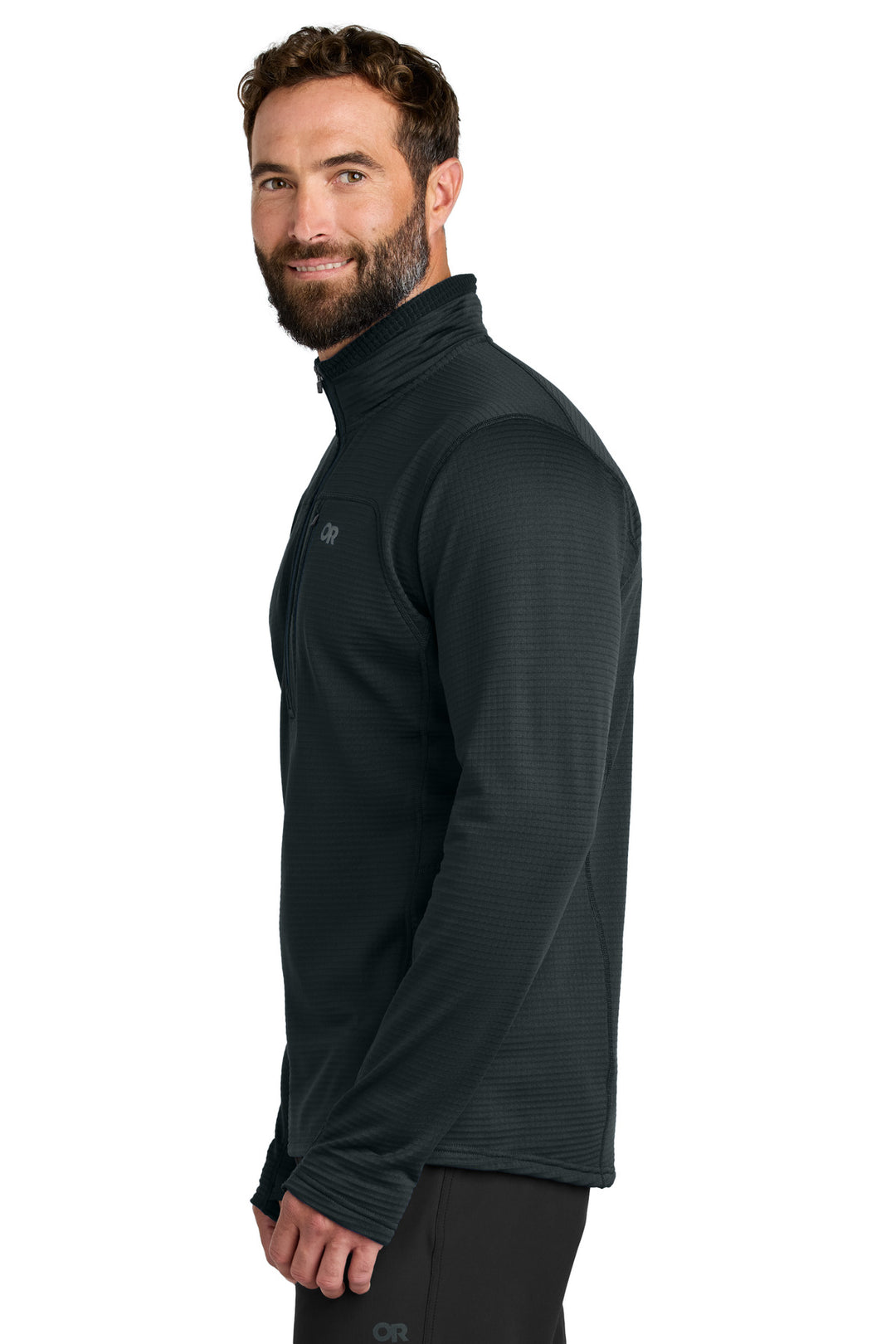 Black LIMITED EDITION Outdoor Research Tech Grid 1/4-Zip Fleece OR322267