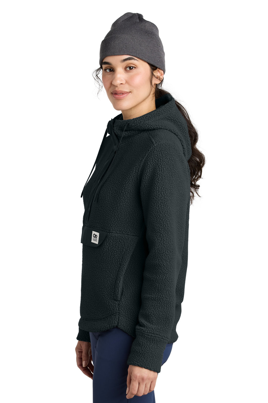 Black LIMITED EDITION Outdoor Research Women's Packwood Fleece Pullover Hoodie OR322268