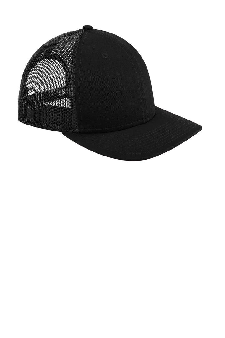 Black New Era Snapback Low Profile Trucker Cap NE207