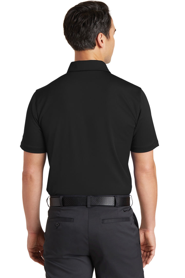 Black Nike Dri-FIT Solid Icon Pique Modern Fit Polo. 746099