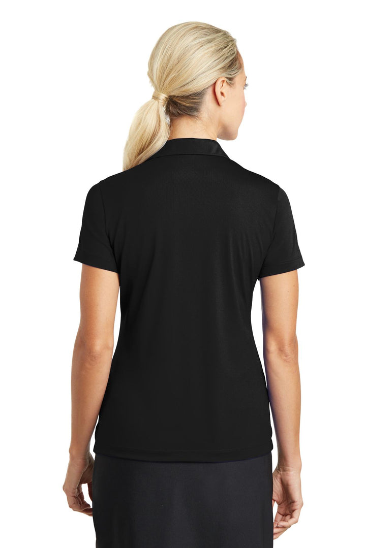 Black Nike Women's Dri-FIT Vertical Mesh Polo. 637165