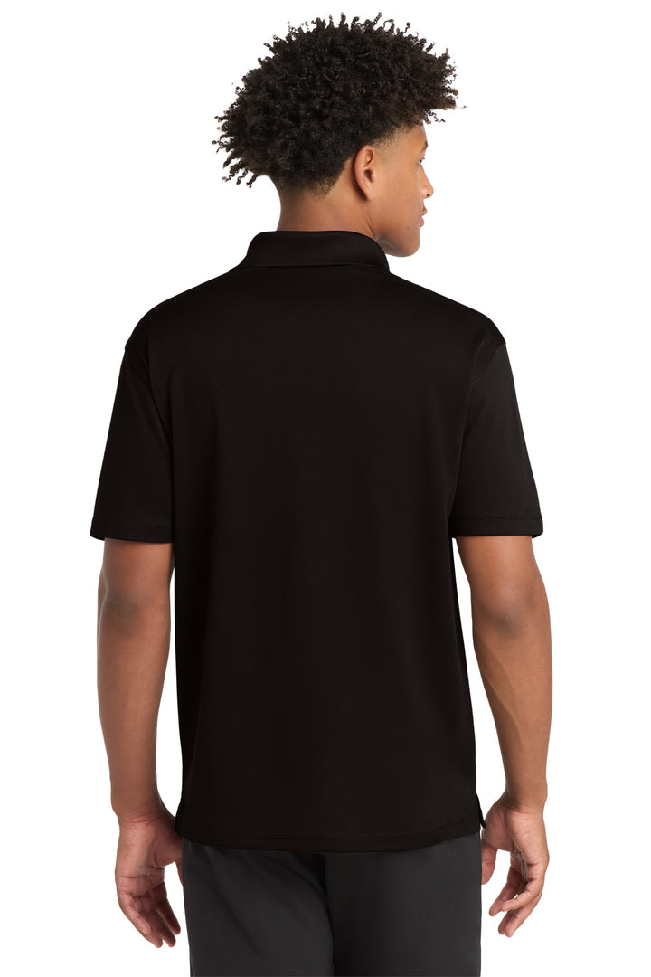 Black Sport-Tek PosiCharge Micro-Mesh Polo. ST680