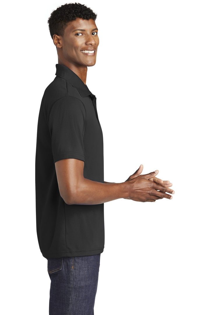 Black Sport-Tek PosiCharge RacerMesh Polo. ST640