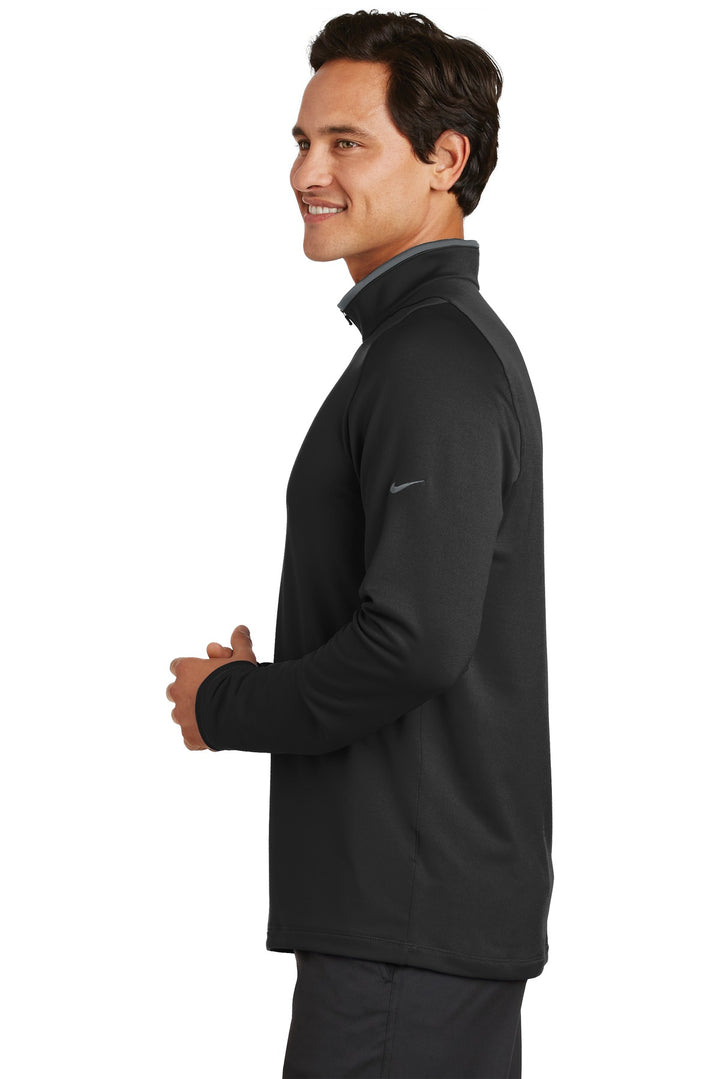 Black/Dk Grey Nike Dri-FIT Stretch 1/2-Zip Cover-Up. 779795