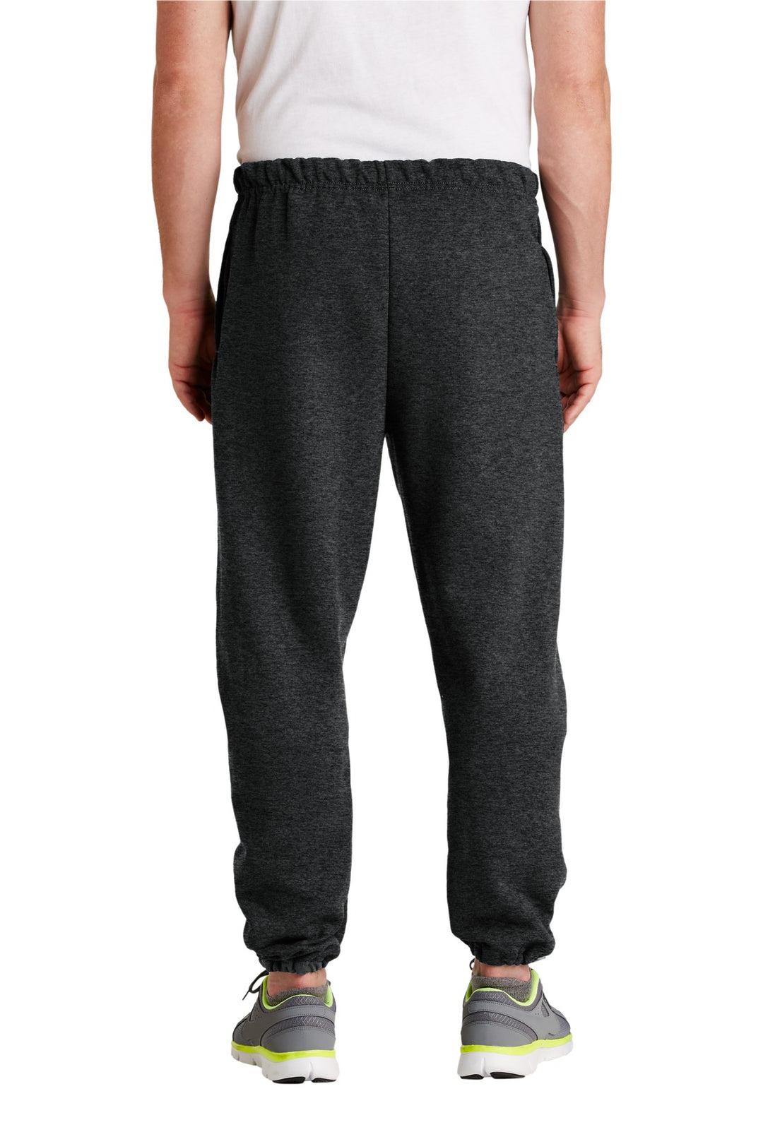 BlkHthr Jerzees Super Sweats NuBlend - Sweatpant with Pockets. 4850MP