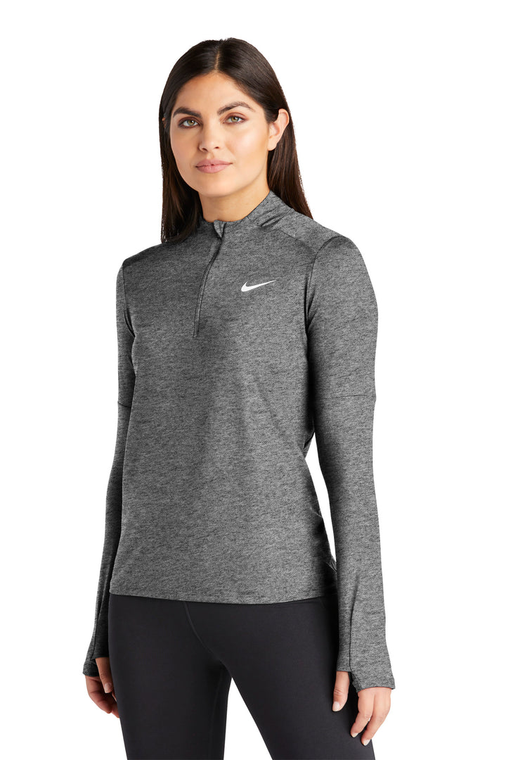 BlkHthr Nike Women's Dri-FIT Element 1/2-Zip Top NKDH4951