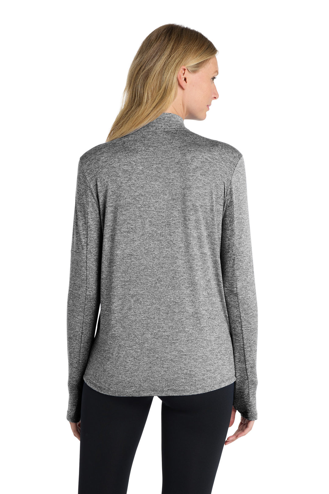 BlkHthr Nike Women's Dri-FIT Element 1/2-Zip Top NKDH4951