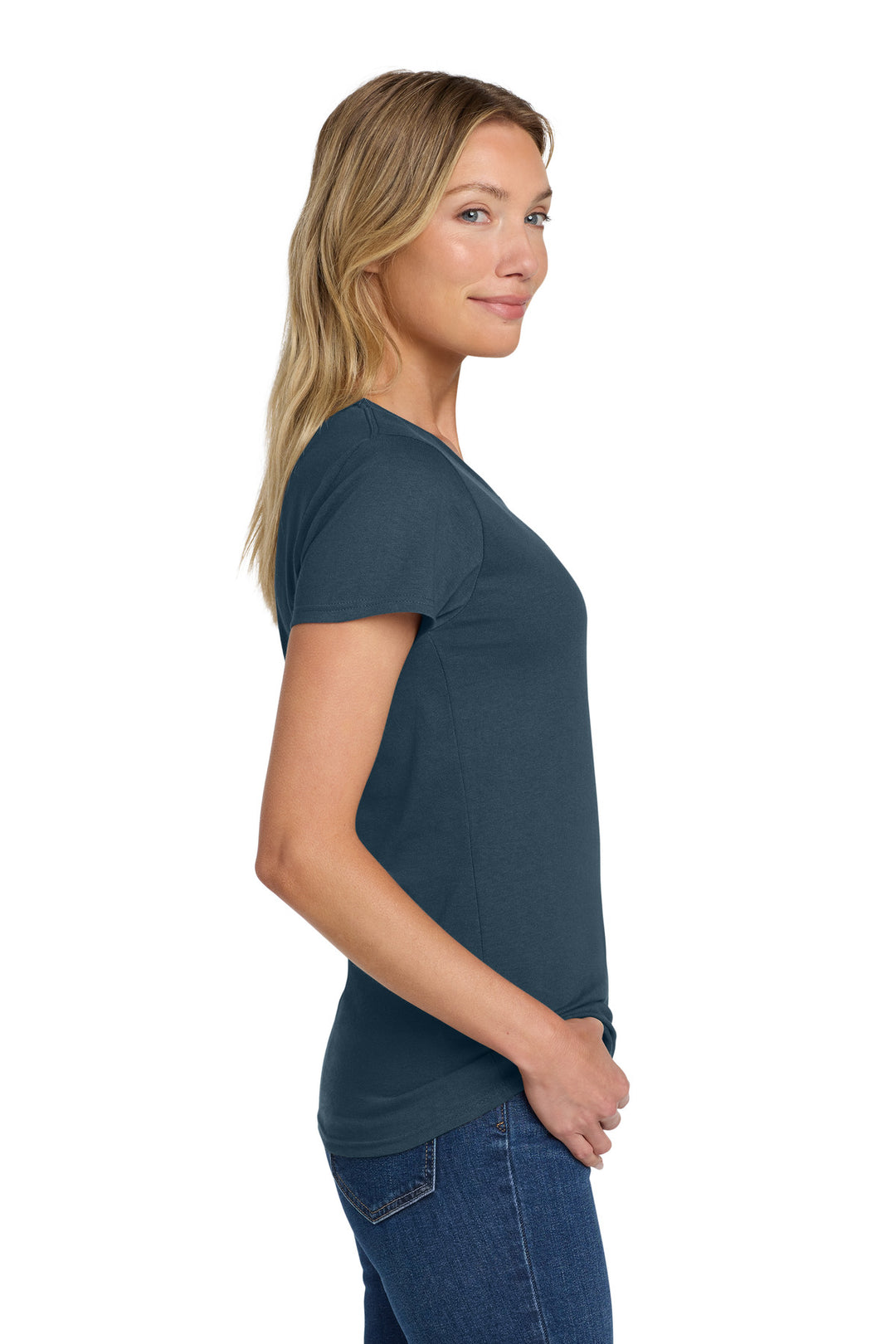 BlueDusk Gildan Women's Heavy Cotton 100% Cotton T-Shirt. 5000L