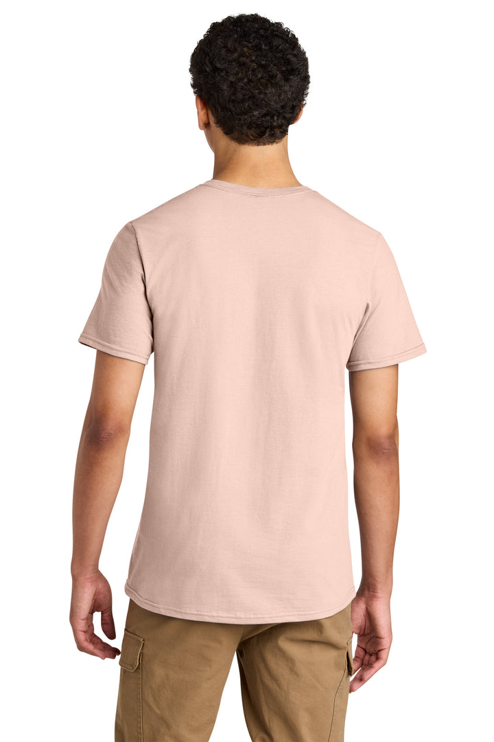BlushPink Jerzees Unisex Premium Combed Ring Spun Cotton Tee 570M