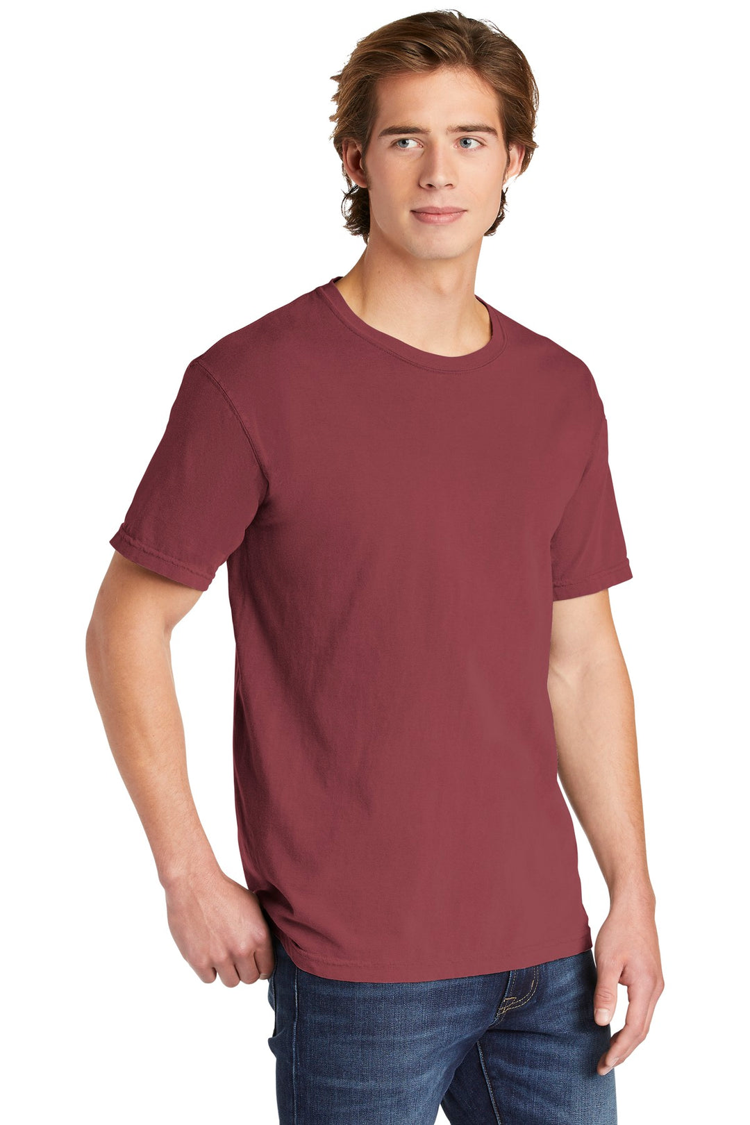 Brick COMFORT COLORS Heavyweight Ring Spun Tee. 1717