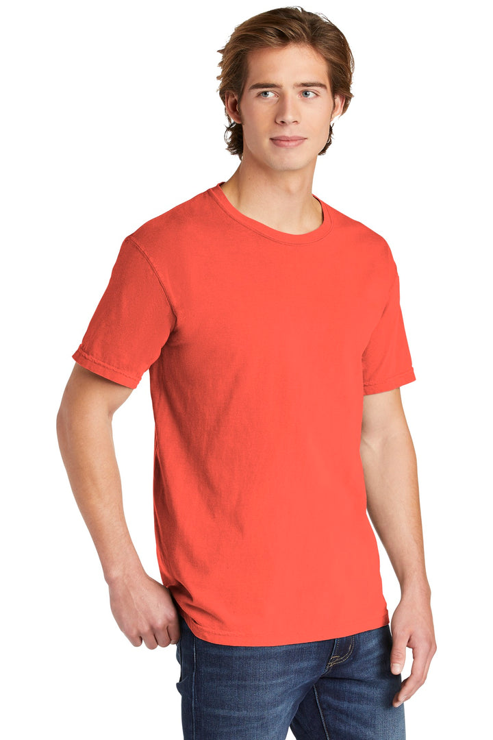 Bright Salmon COMFORT COLORS Heavyweight Ring Spun Tee. 1717