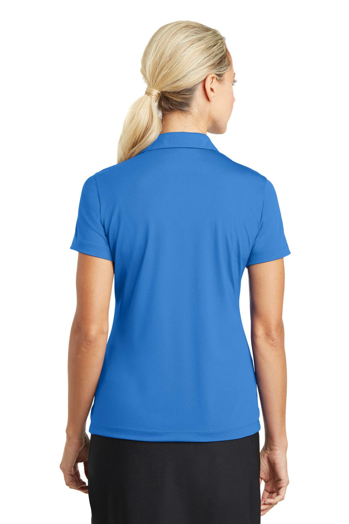 Brisk Blue Nike Women's Dri-FIT Vertical Mesh Polo. 637165