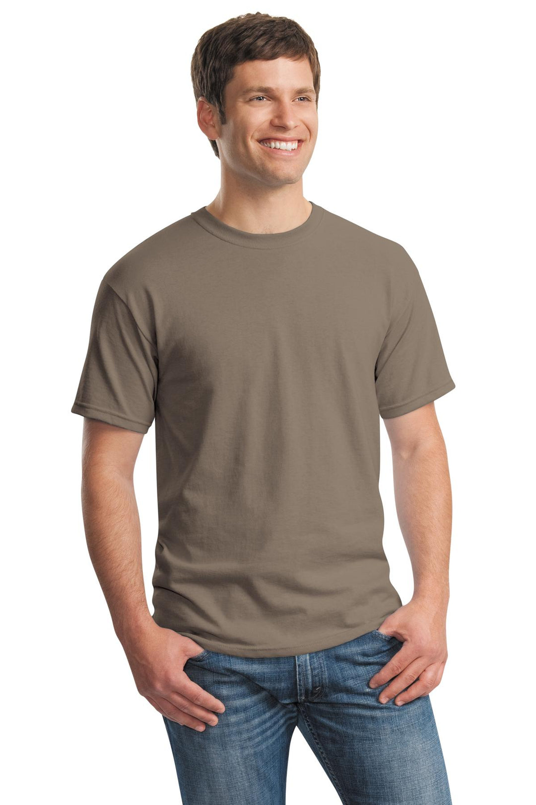 Brown Savana Gildan - Heavy Cotton 100% Cotton T-Shirt. 5000