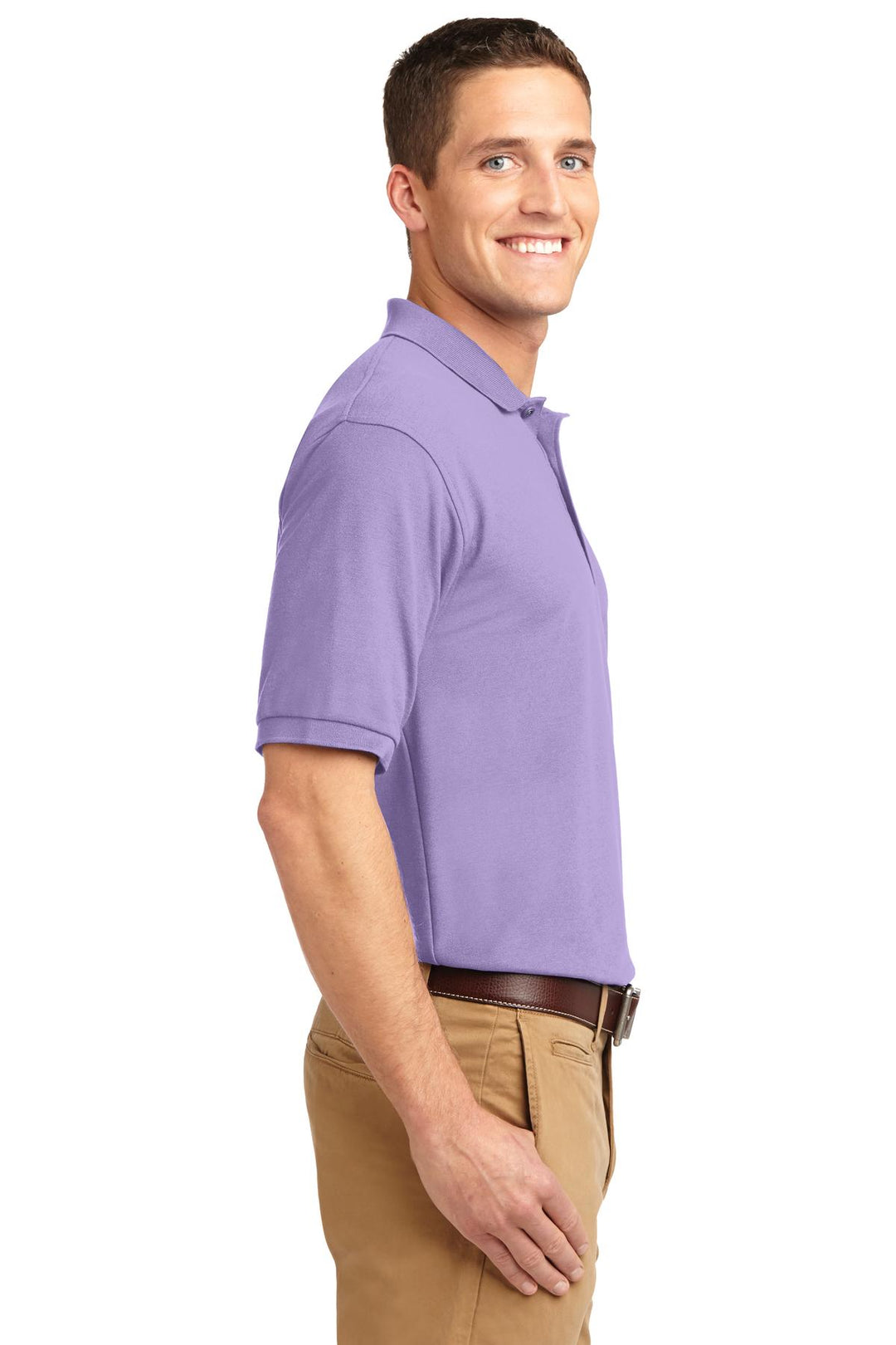 Brt Lavender Port Authority Silk Touch Polo K500