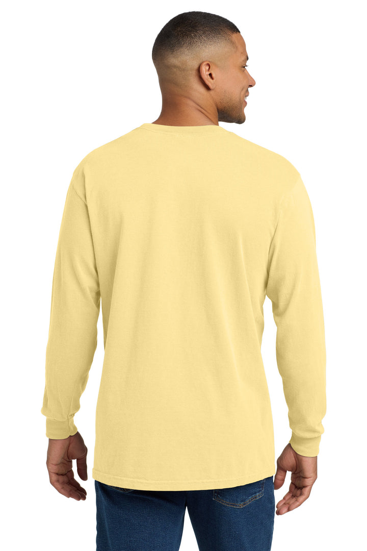 Butter COMFORT COLORS Heavyweight Ring Spun Long Sleeve Pocket Tee. 4410