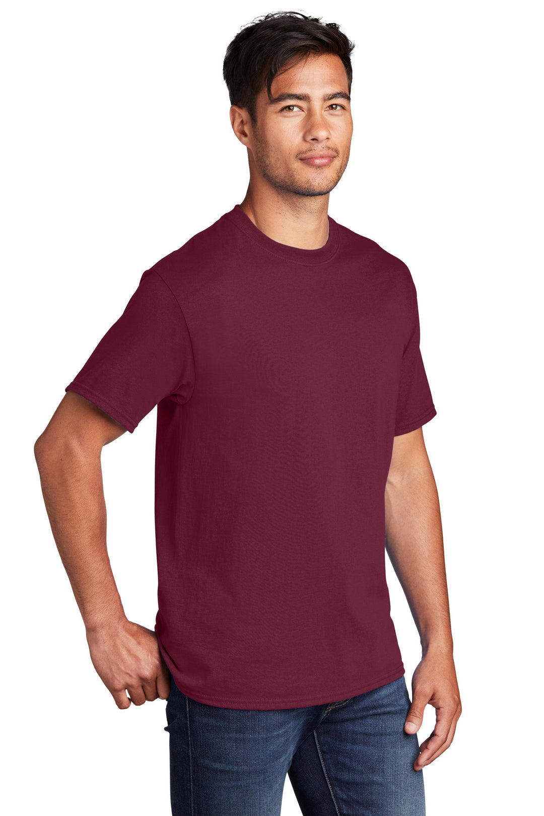 Cardinal Port & Company - Core Cotton Tee. PC54