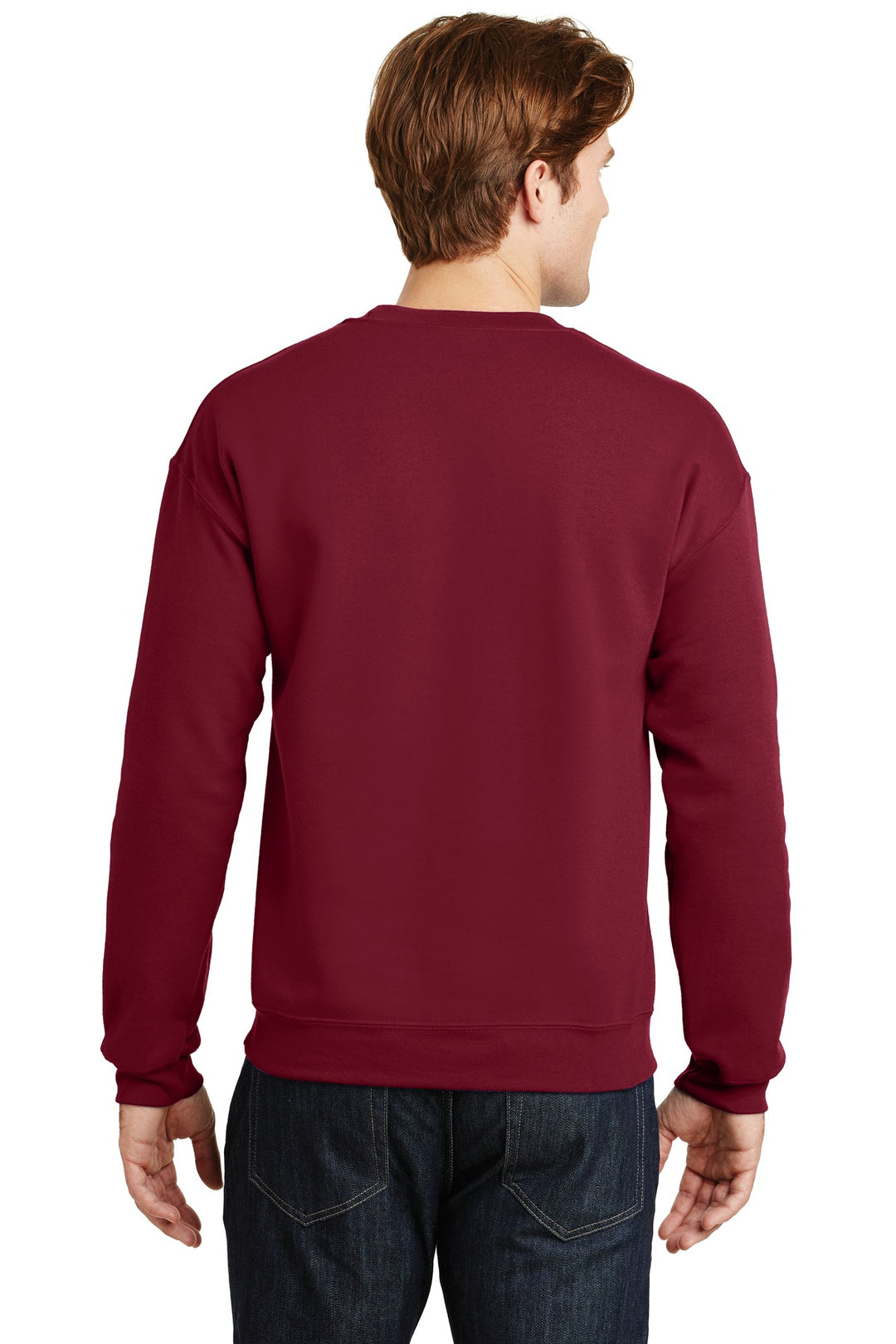 Cardinal Red Gildan Heavy Blend Crewneck Sweatshirt. 18000
