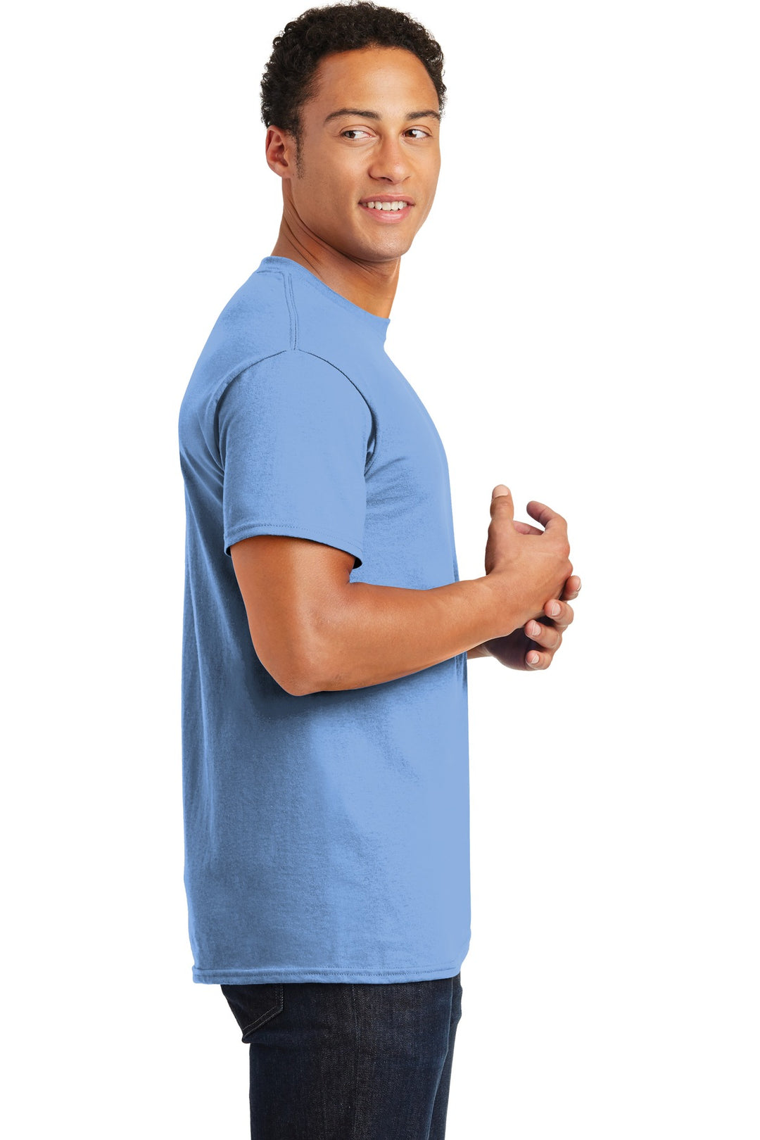 Carolina Blue Gildan - Ultra Cotton 100% US Cotton T-Shirt. 2000