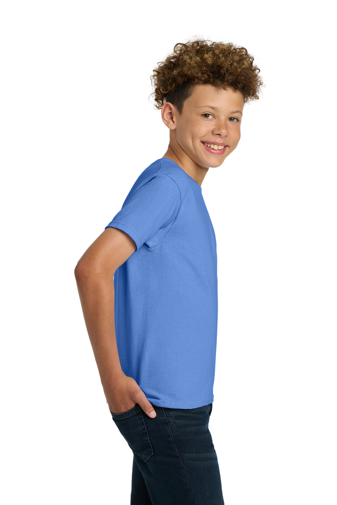 Carolina Blue Gildan - Youth Ultra Cotton 100% US Cotton T-Shirt. 2000B