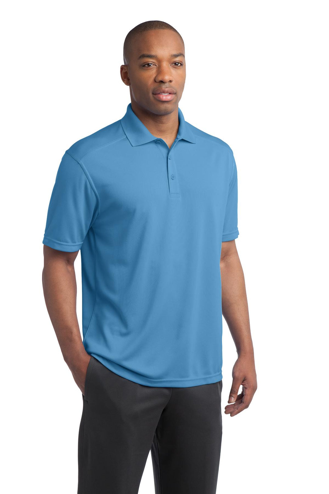 Carolina Blue Sport-Tek PosiCharge Micro-Mesh Polo. ST680