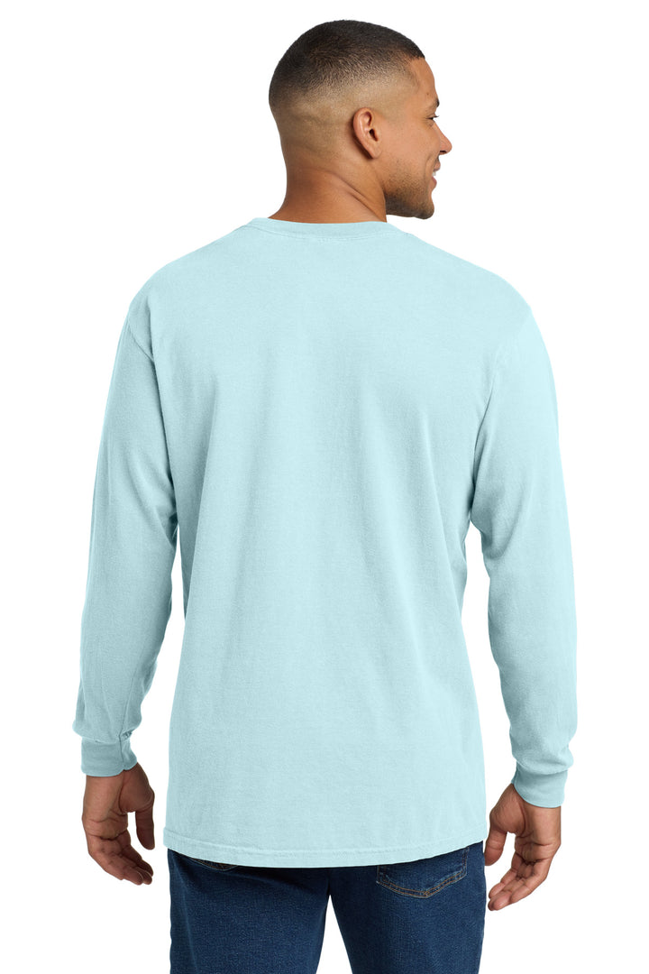 Chambray COMFORT COLORS Heavyweight Ring Spun Long Sleeve Pocket Tee. 4410