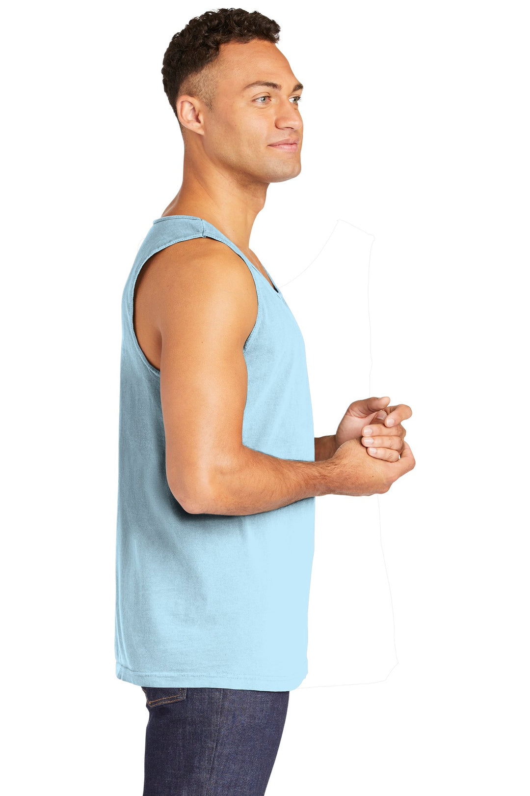 Chambray COMFORT COLORS Heavyweight Ring Spun Tank Top. 9360