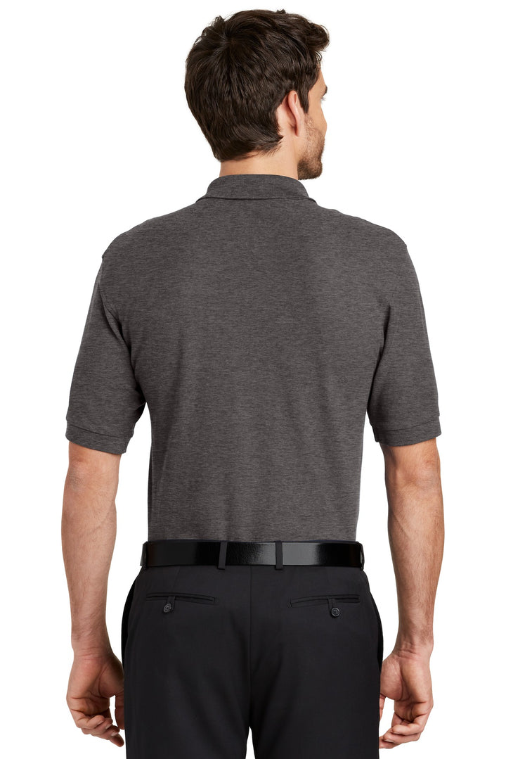 Char Hthr Grey Port Authority Silk Touch Polo K500