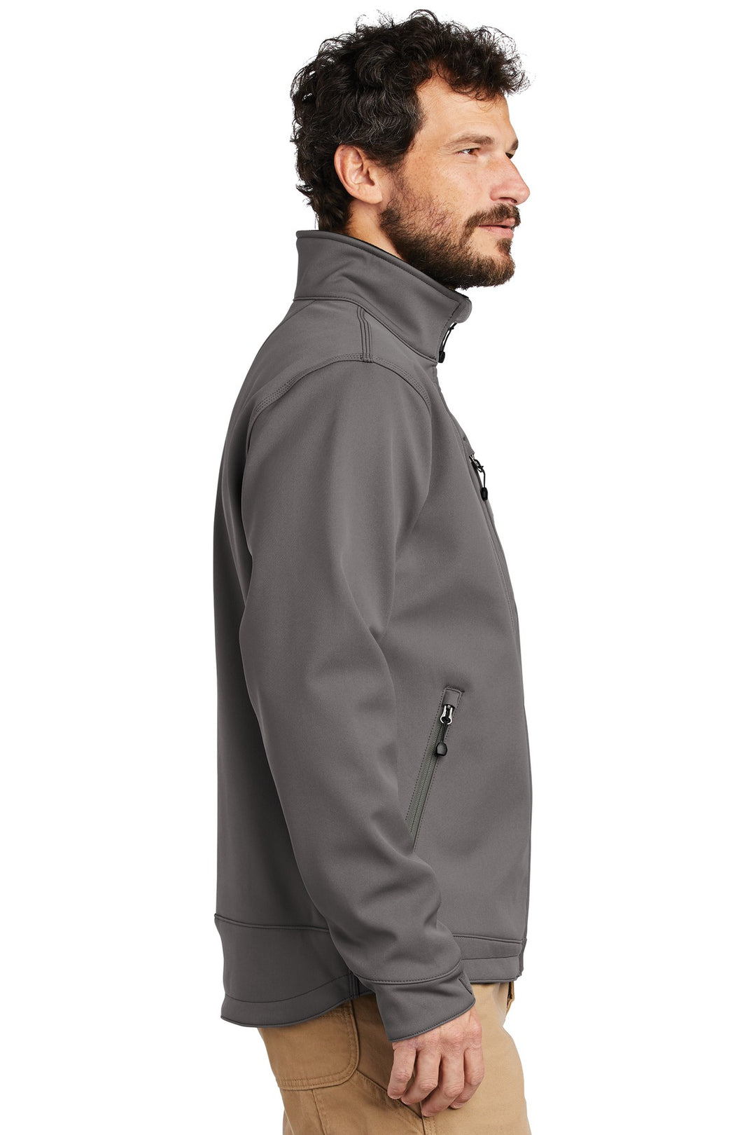 Charcoal Carhartt Crowley Soft Shell Jacket. CT102199
