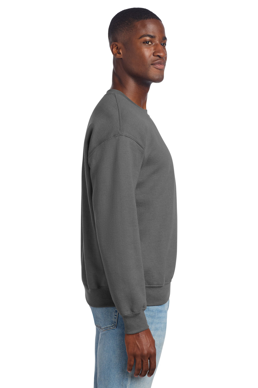 Charcoal Gildan - DryBlend Crewneck Sweatshirt. 12000