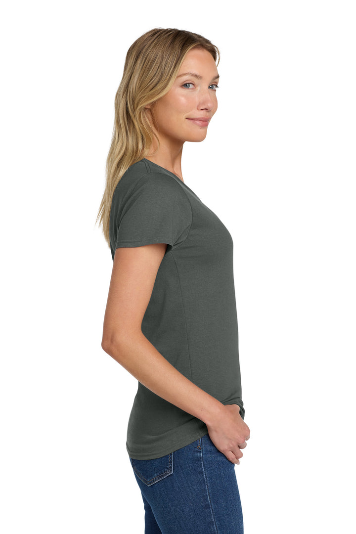 Charcoal Gildan Women's Heavy Cotton 100% Cotton T-Shirt. 5000L