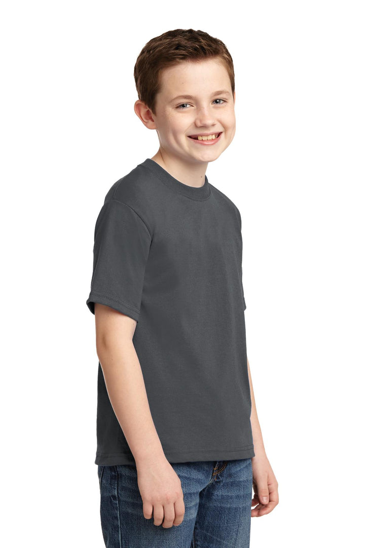 Charcoal Grey Jerzees - Youth Dri-Power 50/50 Cotton/Poly T-Shirt. 29B
